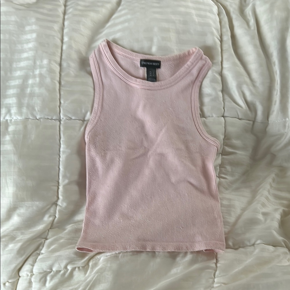 Pink Stretchy Tank Top
